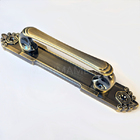 Puxador Duplo Colonial Porta Correr Madeira Rústico 220mm Ate