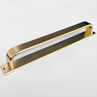 Puxador Duplo Colonial Porta Correr Madeira Rústico 220mm Par