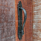 Puxador Duplo Magnus Preto Fosco 300mm