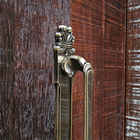 Puxador Duplo Mozart 280mm Bronze Antigo Porta Pivotante Corr