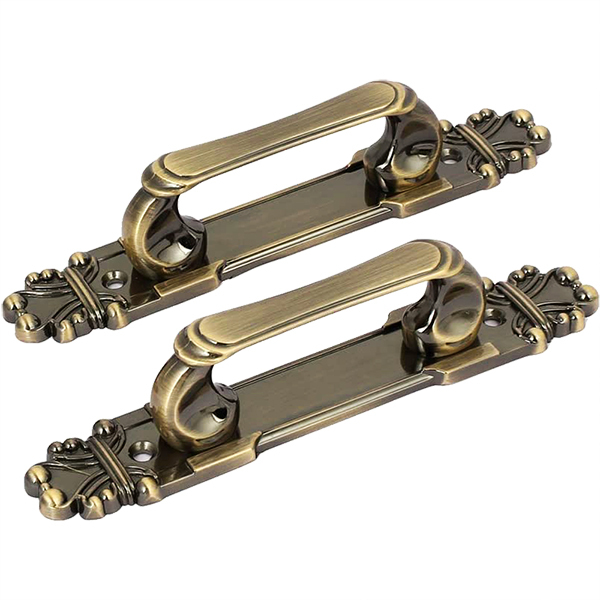 Puxador Duplo Mozart 280mm Bronze Antigo Porta Pivotante Correr