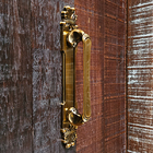 Puxador Duplo Mozart 280mm Café Antigo Porta Pivotante Correr