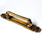 Puxador Duplo Mozart 280mm Café Antigo Porta Pivotante Correr