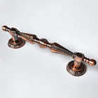 Puxador Duplo Munique 320mm Cobre Antigo Porta Pivotante Corr