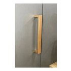 Puxador Duplo P/ Porta Df905 300mm Dourado Matte Fosco Italy