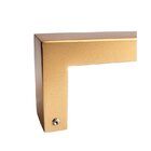 Puxador Duplo P/ Porta Df905 300mm Dourado Matte Fosco Italy