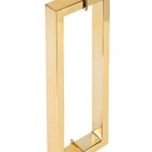 Puxador Duplo Para Box Banheiro 30cm Em Aço Inox Dourado Bril