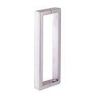 Puxador Duplo Para Box Banheiro 30cm Em Aço Inox Polido Brilh