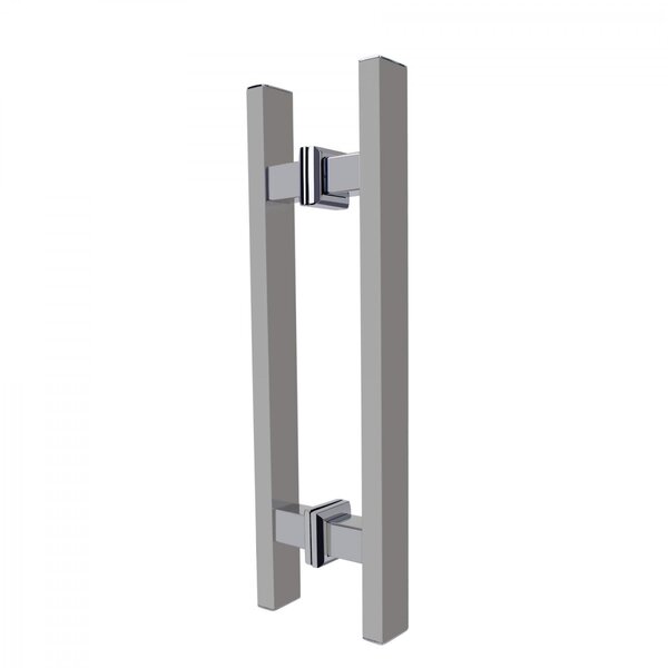 Puxador Duplo para Porta 1200mm Inox Acetinado Premium Pr4139