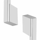 Puxador Duplo Para Porta 80cm Aço Inox Prata Alto Brilho Orfeu