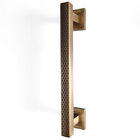 Puxador Duplo Porta Pivotante Correr Mônaco 300mm Café Escova