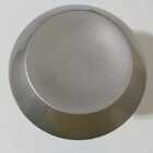 Puxador Duplo Redondo De Madeira Para Porta De Vidro Prata