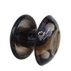 Puxador Duplo Redondo De Resina Para Porta De Vidro Fumê Gran