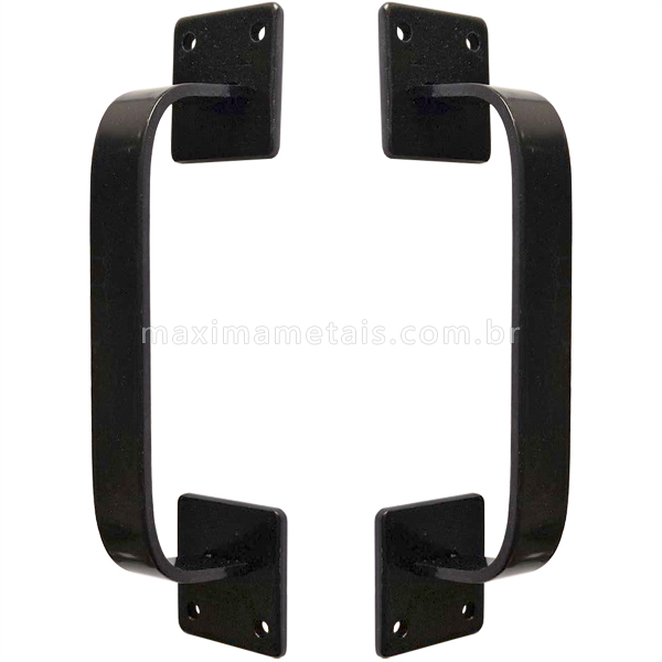 Puxador Duplo Rustico Colonial Porta Pivotante Ou De Correr 1