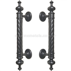 Puxador duplo rústico colonial porta pivotante ou de correr n