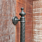 Puxador duplo rústico colonial porta pivotante ou de correr n