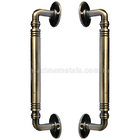 Puxador Duplo Rústico Germany  Bronze Antigo 195mm Porta Pivo