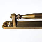 Puxador Duplo Strauss 250mm Café Antigo Porta Pivotante Corre