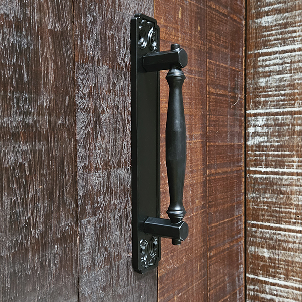 Puxador Duplo Strauss 250mm Preto Fosco Porta Pivotante Correr