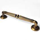 Puxador Duplo Victoria 305mm Café Antigo Porta Pivotante Corr