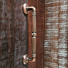 Puxador Duplo Victoria 305mm Cobre Antigo Porta Pivotante Cor