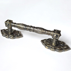 Puxador Duplo Vienna 368mm Bronze Antigo Porta Pivotante Corr