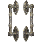 Puxador Duplo Vienna 368mm Bronze Antigo Porta Pivotante Corr