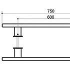 Puxador Eco Planus 750 Mm (75,00 Cm) Para Porta De Madeira Ou