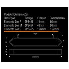 Puxador Elemento Grande 128mm Gold Zen Design Zp5455.a00