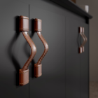 Puxador em Couro Montana com Costura Premium para Portas e Ga