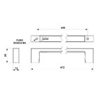 Puxador Estrela 448mm Branco - Jador