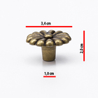 Puxador Flor Rosa Provençal Bronze Puxador Moveis Vintage 4 P