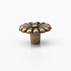 Puxador Flor Rosa Provençal Bronze Puxador Moveis Vintage 4 P