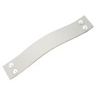 Puxador Four 4 Parafusos - Couro Legítimo Cinza - Parafuso Pr