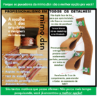 Puxador Four 4 Parafusos - Couro Legítimo Creme - Parafuso Ma