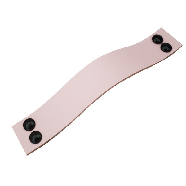 Puxador Four 4 Parafusos - Couro Legítimo Rosa - Parafuso Pre