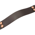 Puxador Four 4 Parafusos - Textura De Couro Marrom Escuro - P