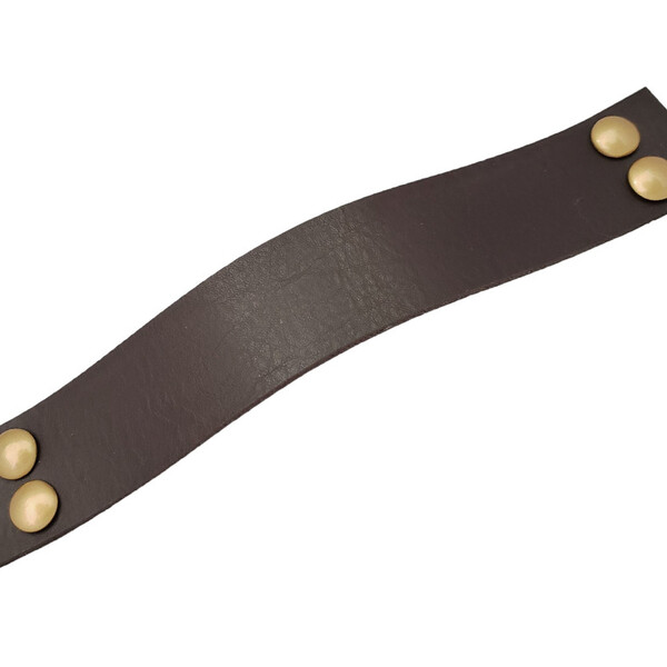 Puxador Four 4 Parafusos - Textura De Couro Marrom Escuro - P