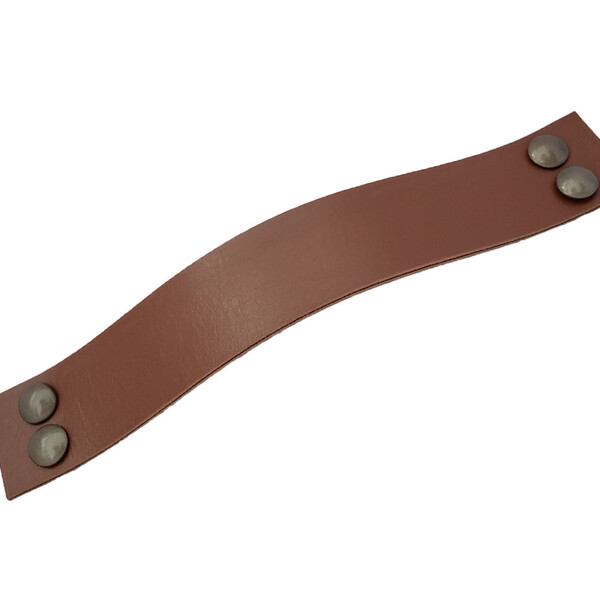 Puxador Four 4 Parafusos - Textura De Couro Marrom - Parafuso