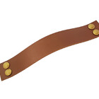 Puxador Four 4 Parafusos - Textura De Couro Marrom - Parafuso