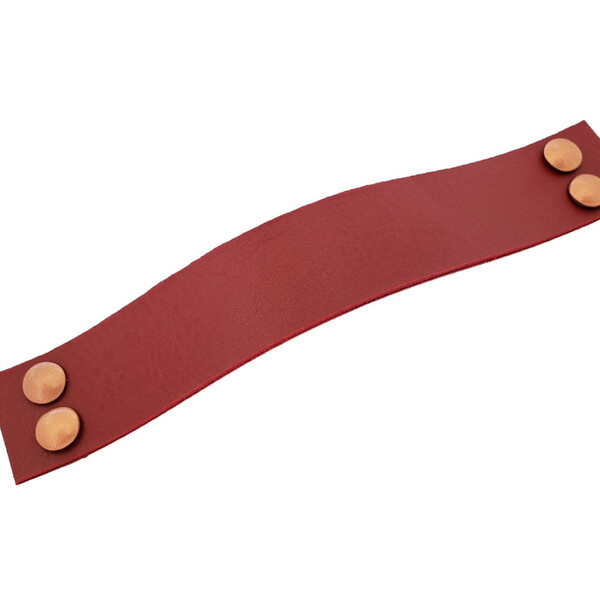 Puxador Four 4 Parafusos - Textura De Couro Vermelho - Parafu