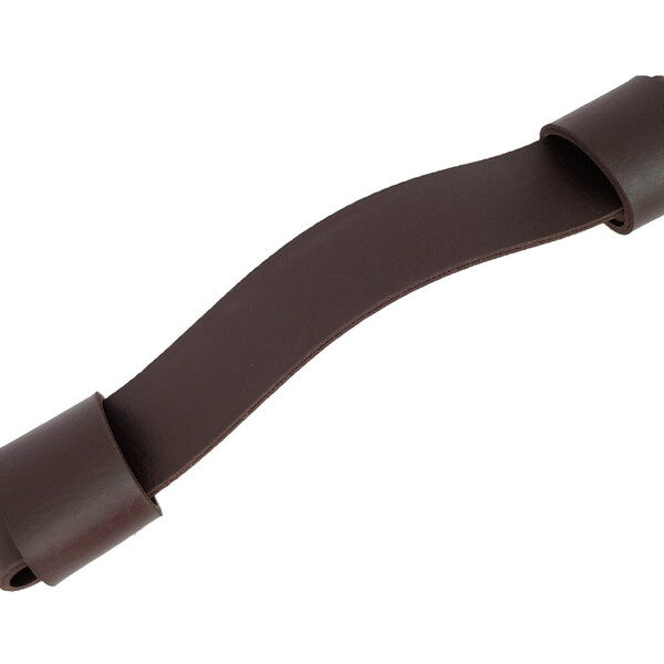 Puxador Full Ori 04 Textura De Couro - Cor Marrom Escuro