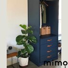 Puxador Full Parafuso - Couro Legítimo Azul - Parafuso Marrom