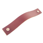 Puxador Full Parafuso - Couro Legítimo Mogno - Parafuso Rose