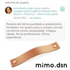 Puxador Full Parafuso - Couro Legítimo Rosa - Parafuso Dourado