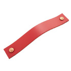 Puxador Full Parafuso - Couro Legítimo Vermelho - Parafuso Co