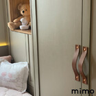 Puxador Full Parafuso - Textura De Couro Branco - Parafuso Do