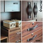 Puxador Full Parafuso - Textura De Couro Branco - Parafuso Do