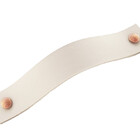 Puxador Full Parafuso - Textura De Couro Creme - Parafuso Cob