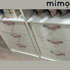 Puxador Full Parafuso - Textura De Couro Rosa - Parafuso Cobre